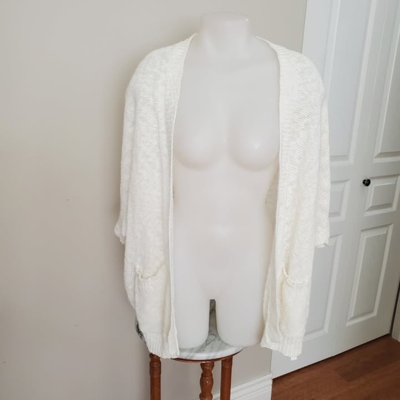 Joe Fresh Bouclé Shrug cardigan S/M 34/35 bust - Picture 2 of 4
